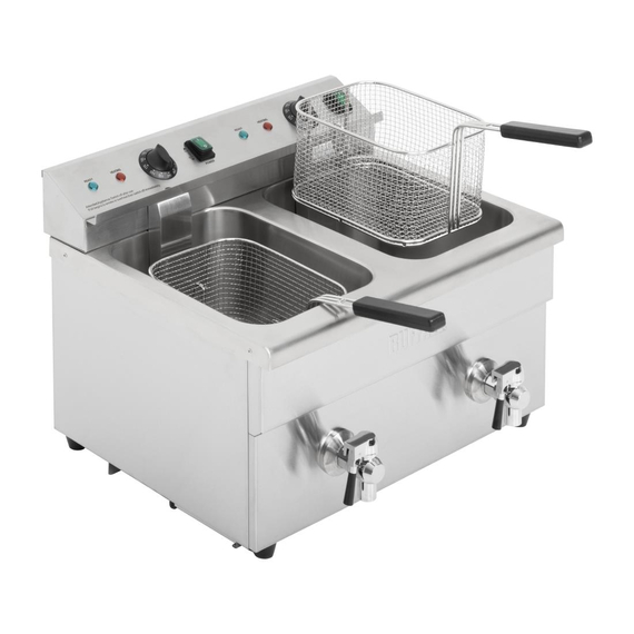 Buffalo Doppel-Induktionsfritteuse 2x 3000W 4 Buffalo Doppel-Induktionsfritteuse 2x 3000W