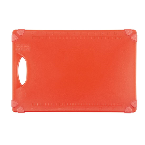 Hygiplas Commercial Grip Schneidebrett Rot 458x306mm 1 Hygiplas Commercial Grip Schneidebrett Rot 458x306mm