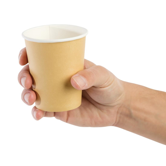 Fiesta Recyclable Coffee To Go Becher 230ml hellbraun x1000 (1000 Stück) 4 Fiesta Recyclable Coffee To Go Becher 230ml hellbraun x1000 (1000 Stück)