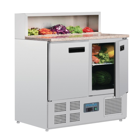 Polar Serie G Pizzakühltisch 2-türig 288L 8 Polar Serie G Pizzakühltisch 2-türig 288L