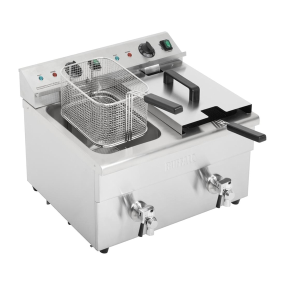 Buffalo Doppel-Induktionsfritteuse 2x 3000W Buffalo Doppel-Induktionsfritteuse 2x 3000W