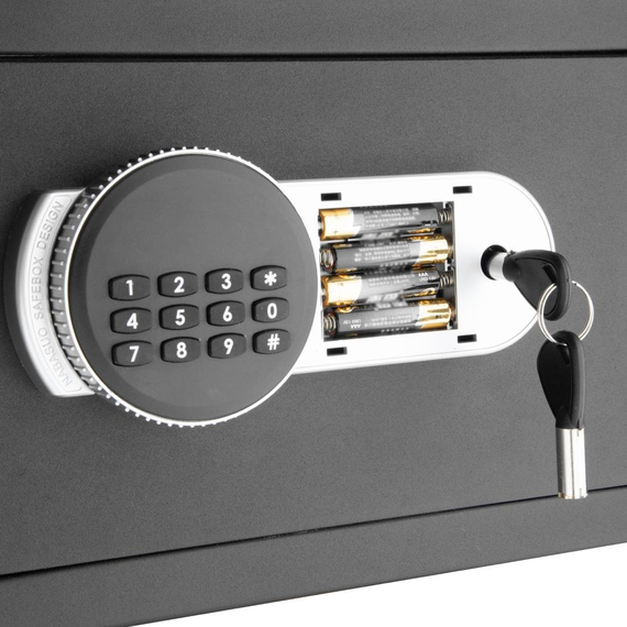 Bolero Standard Hotelsafe Schwarz 200x310x200mm 3 Bolero Standard Hotelsafe Schwarz 200x310x200mm