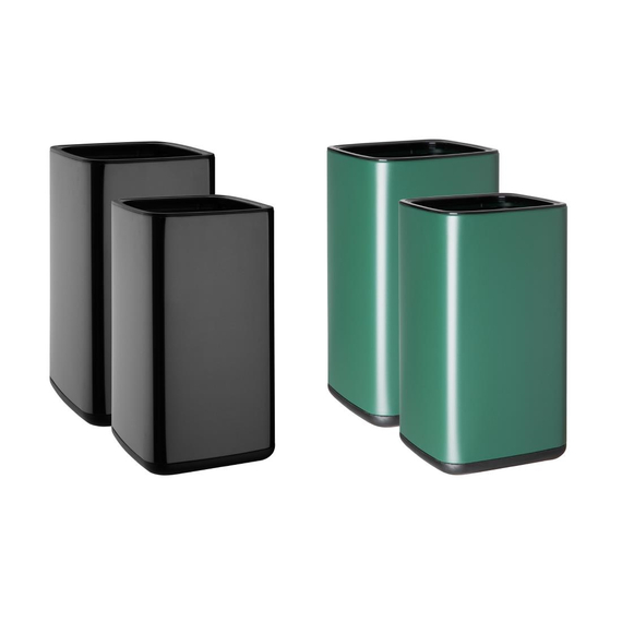 Bolero Quadratischer Abfalleimer Titanium Schwarz 10Ltr 4 Bolero Quadratischer Abfalleimer Titanium Schwarz 10Ltr