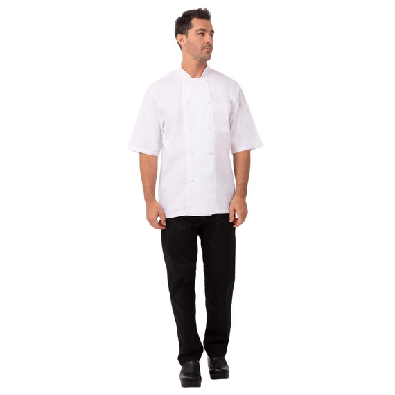 Chefs Works Montreal Cool Vent Unisex Kurzarm-Kochjacke Weiß L 1 Chefs Works Montreal Cool Vent Unisex Kurzarm-Kochjacke Weiß L