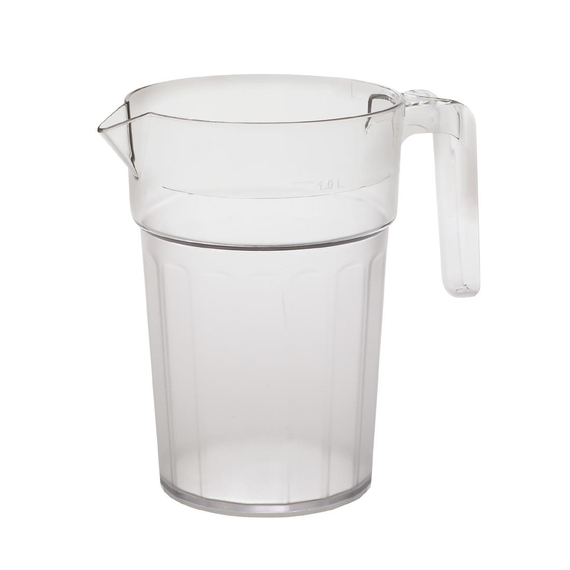 Cambro Camwear stapelbarer Polycarbonat Krug 1 Liter 1 Cambro Camwear stapelbarer Polycarbonat Krug 1 Liter