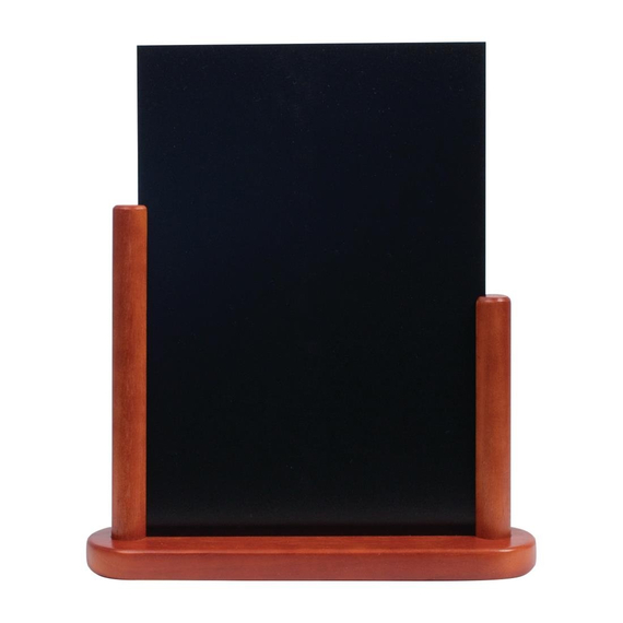 Securit Tischtafel Mahagoni A4 3 Securit Tischtafel Mahagoni A4
