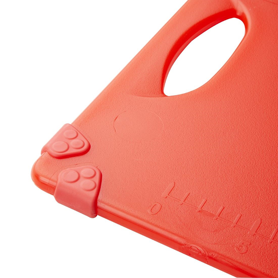 Hygiplas Commercial Grip Schneidebrett Rot 458x306mm 2 Hygiplas Commercial Grip Schneidebrett Rot 458x306mm