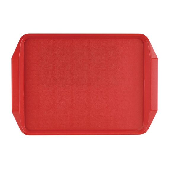 Roltex Serviertablett mit Griffen rot 43,5 x 30,5cm Roltex Serviertablett mit Griffen rot 43,5 x 30,5cm