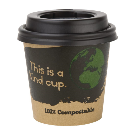 Fiesta Compostable Kompostierbare Deckel für Espressobecher 11,3cl (1000 Stück) 4 Fiesta Compostable Kompostierbare Deckel für Espressobecher 11,3cl (1000 Stück)