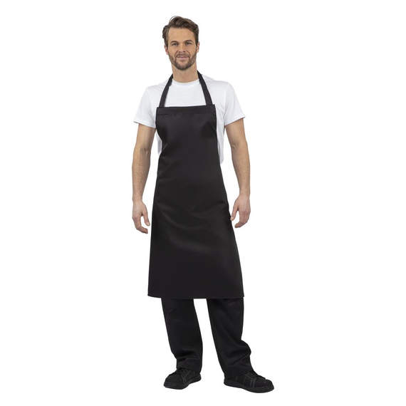 Whites Latzschürze aus Polybaumwolle schwarz XL 3 Whites Latzschürze aus Polybaumwolle schwarz XL