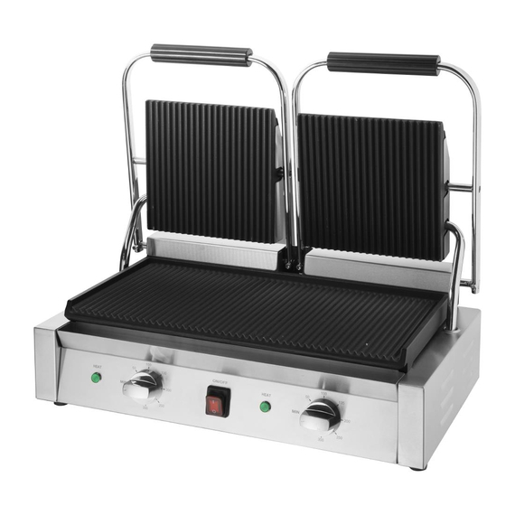 Buffalo Bistro doppelter Kontaktgrill gerillt/gerillt 1 Buffalo Bistro doppelter Kontaktgrill gerillt/gerillt