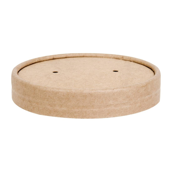 Fiesta recycelbare Deckel für Suppenbehälter, 118 mm (500 Stück) Fiesta recycelbare Deckel für Suppenbehälter, 118 mm (500 Stück)