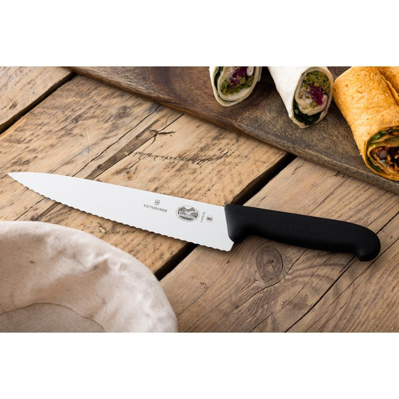 Victorinox Fibrox Officemesser Wellenschliff 22cm 5 Victorinox Fibrox Officemesser Wellenschliff 22cm