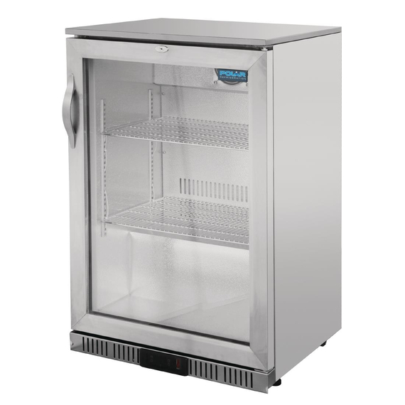 Polar Serie G Edelstahl Barkühlschrank mit Klapptür 138L 2 Polar Serie G Edelstahl Barkühlschrank mit Klapptür 138L