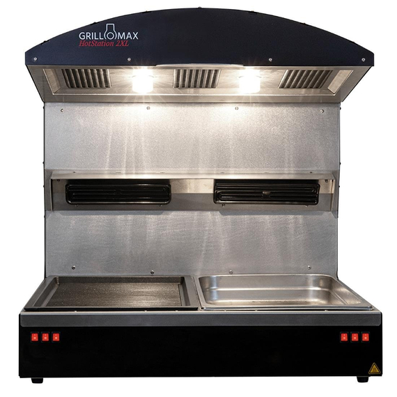 Warmhaltestation mit 2 GN 1/1-Behältern Hotstation 2 XL Grillomax 3D 2850W Warmhaltestation mit 2 GN 1/1-Behältern Hotstation 2 XL Grillomax 3D 2850W