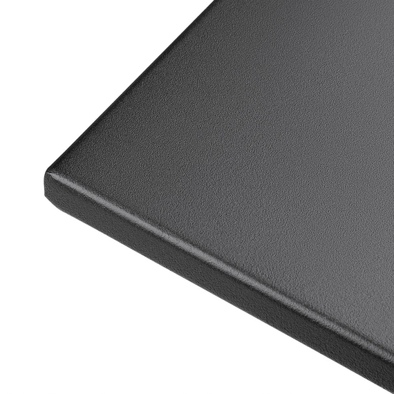 Bolero quadratischer klappbarer Terrassentisch Stahl schwarz 60cm 3 Bolero quadratischer klappbarer Terrassentisch Stahl schwarz 60cm