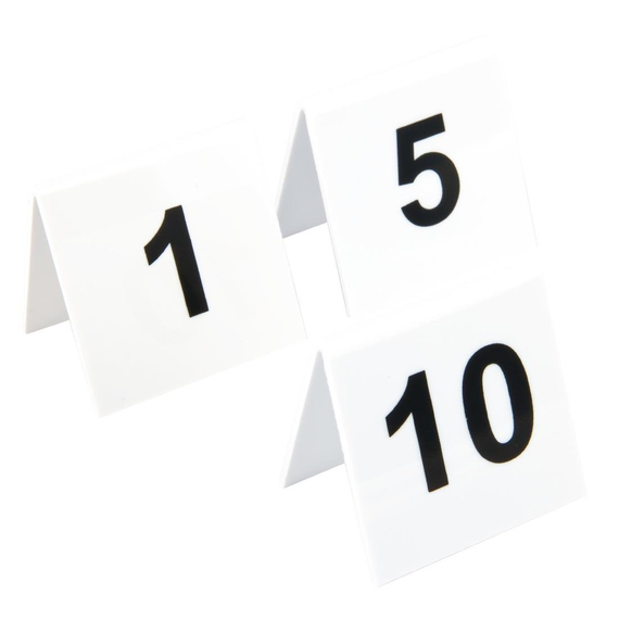 Beaumont Tischnummernschilder Kunststoff 1 - 10 1 Beaumont Tischnummernschilder Kunststoff 1 - 10