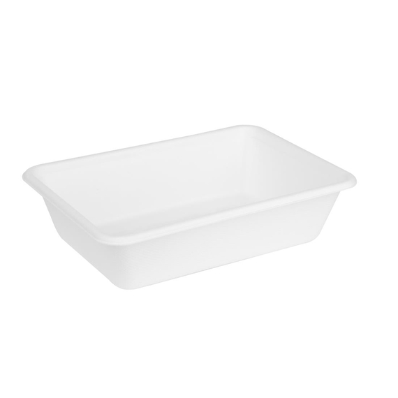 Fiesta Kompostierbare Bagasse Lebensmittelschalen 650ml (100 Stück) 1 Fiesta Kompostierbare Bagasse Lebensmittelschalen 650ml (100 Stück)