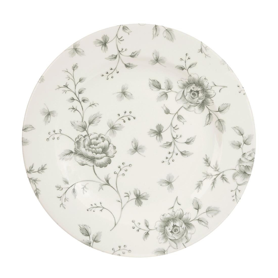 Churchill Vintage Prints Rose Chintz Profilplatten, Grau, 210 mm (6 Stück) Churchill Vintage Prints Rose Chintz Profilplatten, Grau, 210 mm (6 Stück)