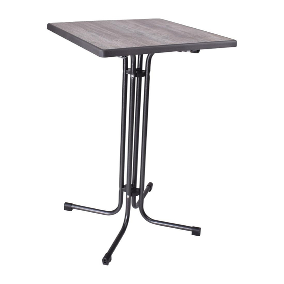 Limburg Vintage klappbarer Stehtisch quadratisch 70cm Limburg Vintage klappbarer Stehtisch quadratisch 70cm