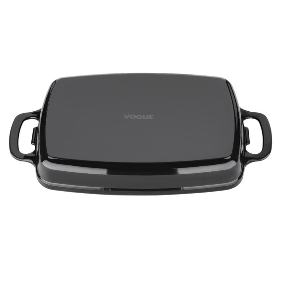 Vogue rechteckige Auflaufform Gusseisen schwarz 2,8L 6 Vogue rechteckige Auflaufform Gusseisen schwarz 2,8L