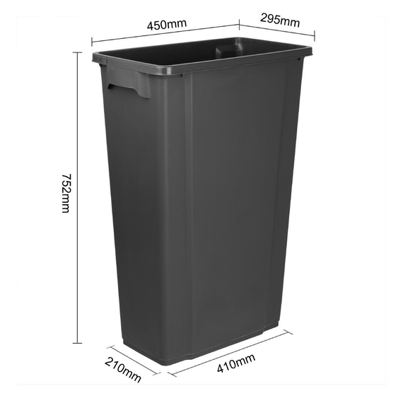Jantex Slim Mülleimer Schwarz 80Ltr Jantex Slim Mülleimer Schwarz 80Ltr