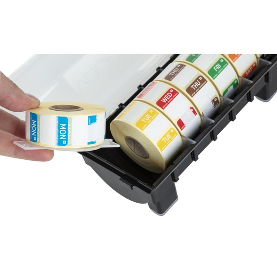 Hygiplas Etikettenset 2,5cm mit Spender 4 Hygiplas Etikettenset 2,5cm mit Spender