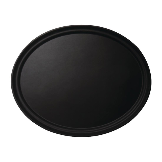 Cambro Camtread ovales Tablett schwarz 60 x 73 cm Cambro Camtread ovales Tablett schwarz 60 x 73 cm