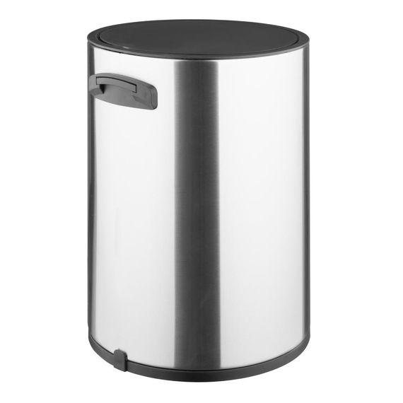 Jantex Rund Abfalleimer aus Gebürstetem Edelstahl 6Ltr 1 Jantex Rund Abfalleimer aus Gebürstetem Edelstahl 6Ltr