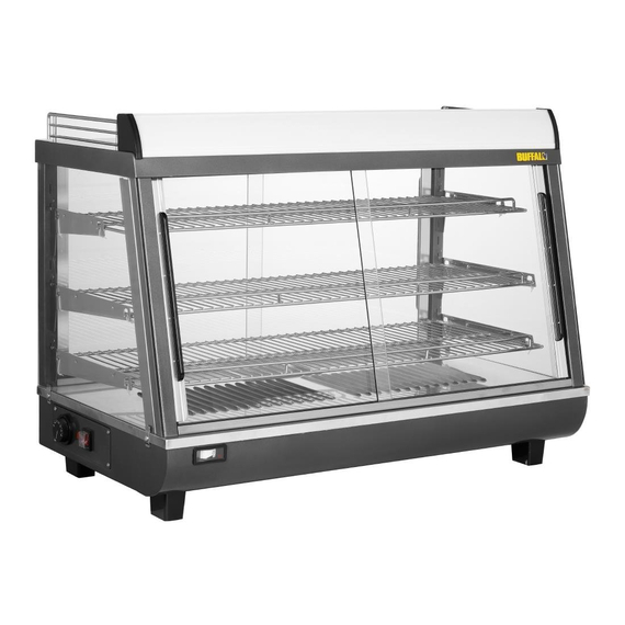Buffalo beheizte Verkaufsvitrine für Vorder- und Hintertüren 136Ltr 1 Buffalo beheizte Verkaufsvitrine für Vorder- und Hintertüren 136Ltr