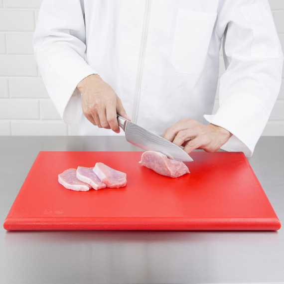 Hygiplas extra dickes Schneidebrett mit hoher Dichte rot 4 Hygiplas extra dickes Schneidebrett mit hoher Dichte rot