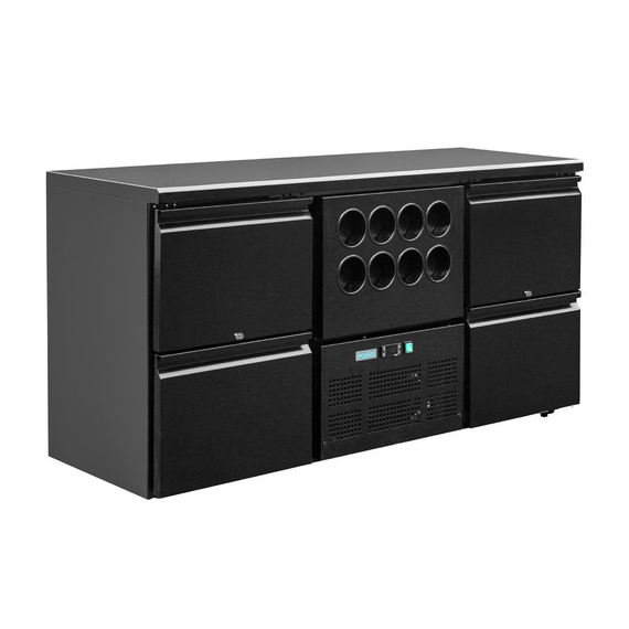 Polar Serie U Barkühlschrank 4 Schubladen mit Flaschenkühlbereich (8 Flaschen) Polar Serie U Barkühlschrank 4 Schubladen mit Flaschenkühlbereich (8 Flaschen)