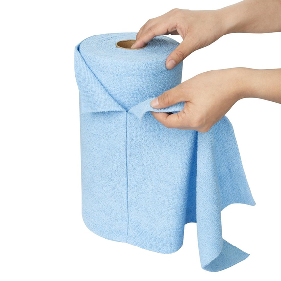 Nisbets Essentials Blaues Mikrofasertuch 300x300mm - 50 Stück 3 Nisbets Essentials Blaues Mikrofasertuch 300x300mm - 50 Stück