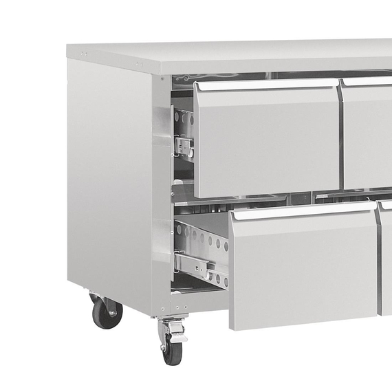 Polar Serie U GN-Kühltisch mit 8 Schubladen 616L 4 Polar Serie U GN-Kühltisch mit 8 Schubladen 616L