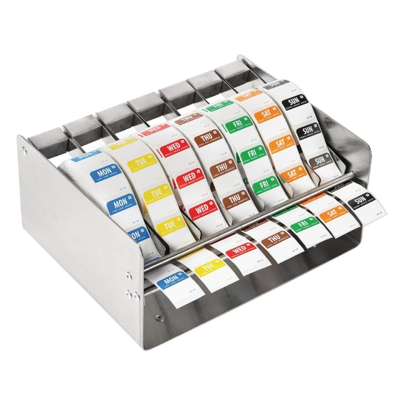Vogue Etikettenset 2,5cm mit Edelstahlspender Vogue Etikettenset 2,5cm mit Edelstahlspender