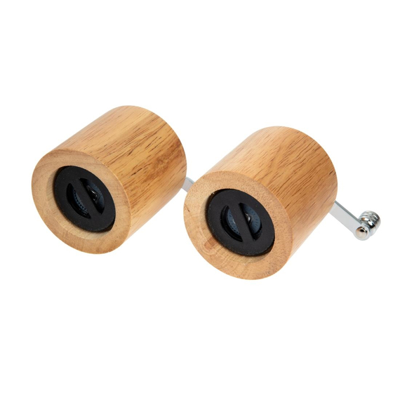 Olympia Salz- und Pfeffermühlenset Heveaholz 8cm 2 Olympia Salz- und Pfeffermühlenset Heveaholz 8cm