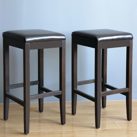 Bolero Barhocker Kunstleder schwarz (2 Stück) 1 Bolero Barhocker Kunstleder schwarz (2 Stück)