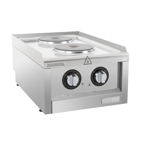 Buffalo 600 Series 2-Platten-Elektroherd 1 Buffalo 600 Series 2-Platten-Elektroherd