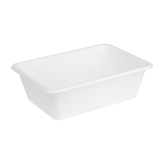 Fiesta Kompostierbare Bagasse Food Container Basen 800ml (100 Stück) 1 Fiesta Kompostierbare Bagasse Food Container Basen 800ml (100 Stück)