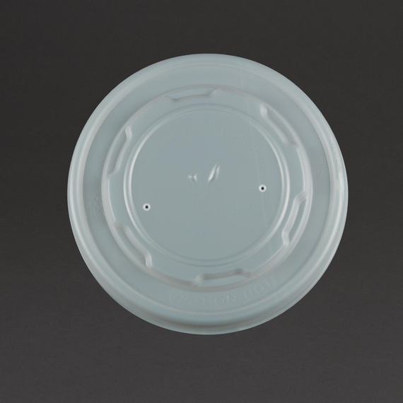Vegware kompostierbare flache Deckel für Suppen- und Universalbecher 35cl/45,4cl (500 Stück) Vegware kompostierbare flache Deckel für Suppen- und Universalbecher 35cl/45,4cl (500 Stück)