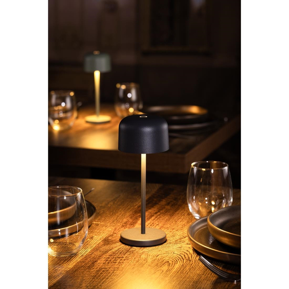 Olympia Siena Tischlampe Runde Kuppel Grau 200mm 6 Olympia Siena Tischlampe Runde Kuppel Grau 200mm