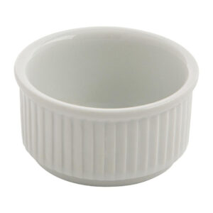 Olympia Whiteware stapelbare Auflaufförmchen 8,5cm (12 Stück)