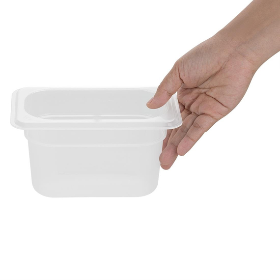 Nisbets Essentials Polypropylen 1/9 Gastronorm Behälter 100mm 3 Nisbets Essentials Polypropylen 1/9 Gastronorm Behälter 100mm