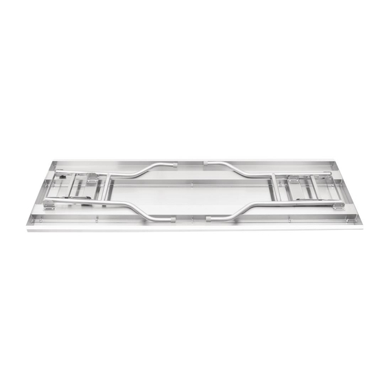 Vogue klappbarer Arbeitstisch aus Edelstahl 1830x610x780 2 Vogue klappbarer Arbeitstisch aus Edelstahl 1830x610x780