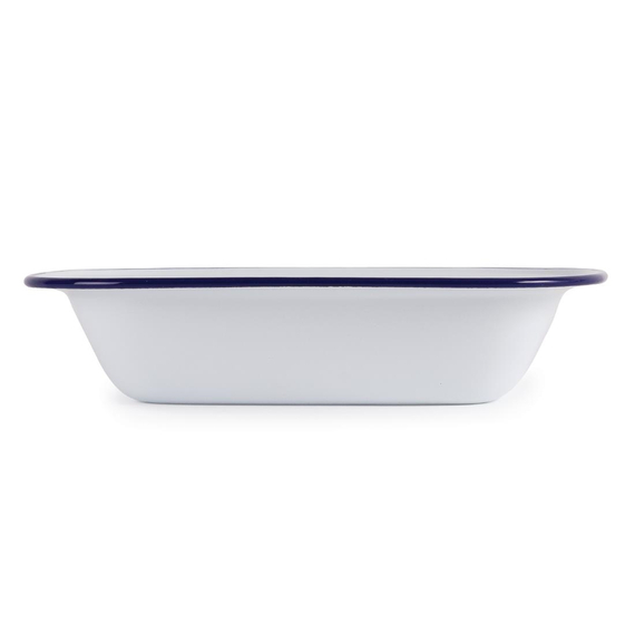 Olympia rechteckige Speiseschale weiß-blau 19 x 28cm (6 Stück) 4 Olympia rechteckige Speiseschale weiß-blau 19 x 28cm (6 Stück)