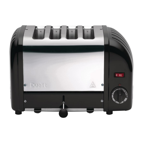 Dualit Toaster 40344 schwarz 4 Schlitze Dualit Toaster 40344 schwarz 4 Schlitze