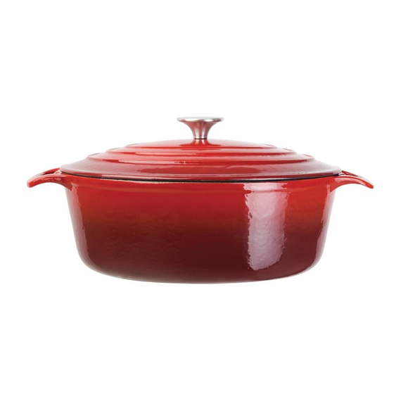 Vogue ovaler Schmortopf rot groß 2 Vogue ovaler Schmortopf rot groß