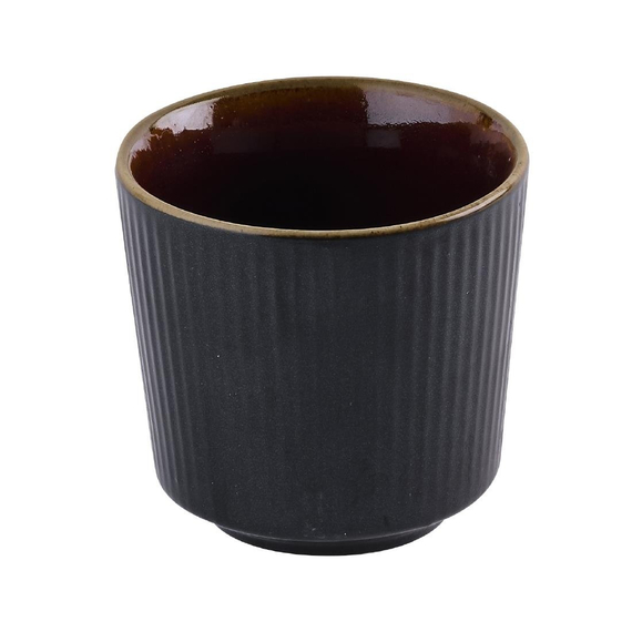 Churchill Tokyo, schwarze Tassen ohne Henkel, 236 ml, (12 Stück) 1 Churchill Tokyo, schwarze Tassen ohne Henkel, 236 ml, (12 Stück)
