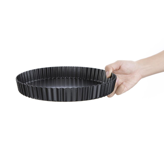 Vogue Antihaft Quicheform mit herausnehmbarem Boden 25cm 3 Vogue Antihaft Quicheform mit herausnehmbarem Boden 25cm
