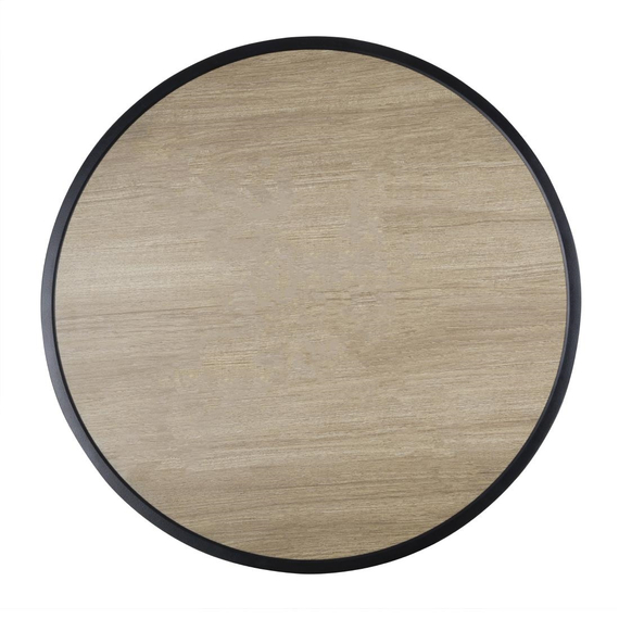 Bolero Marston runder Outdoor Tisch Schwarz 700mm 2 Bolero Marston runder Outdoor Tisch Schwarz 700mm